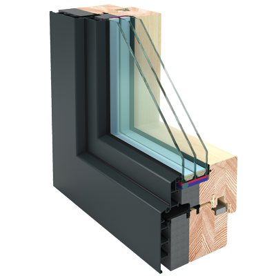 Holz-Alu Fenster Gemini Passiv